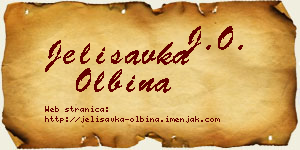 Jelisavka Olbina vizit kartica